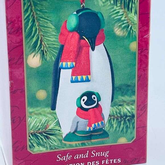Hallmark Keepsake Ornament 2001 Safe & Snug Penguin Mom and Baby NEW - Picture 2 of 6